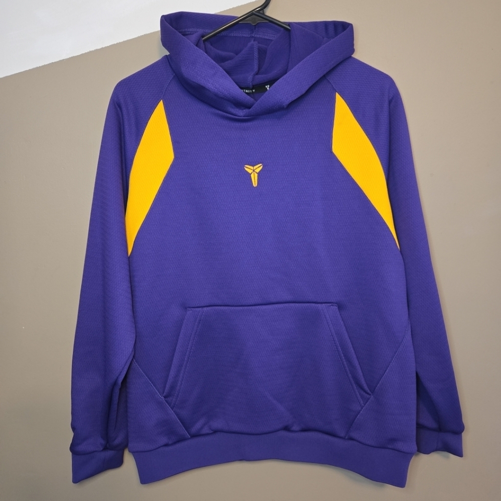 Nike Kobe Bryant Mamba Kids' Therma-Fit Purple Yellow Hoodie HJ1028-547 Size XL